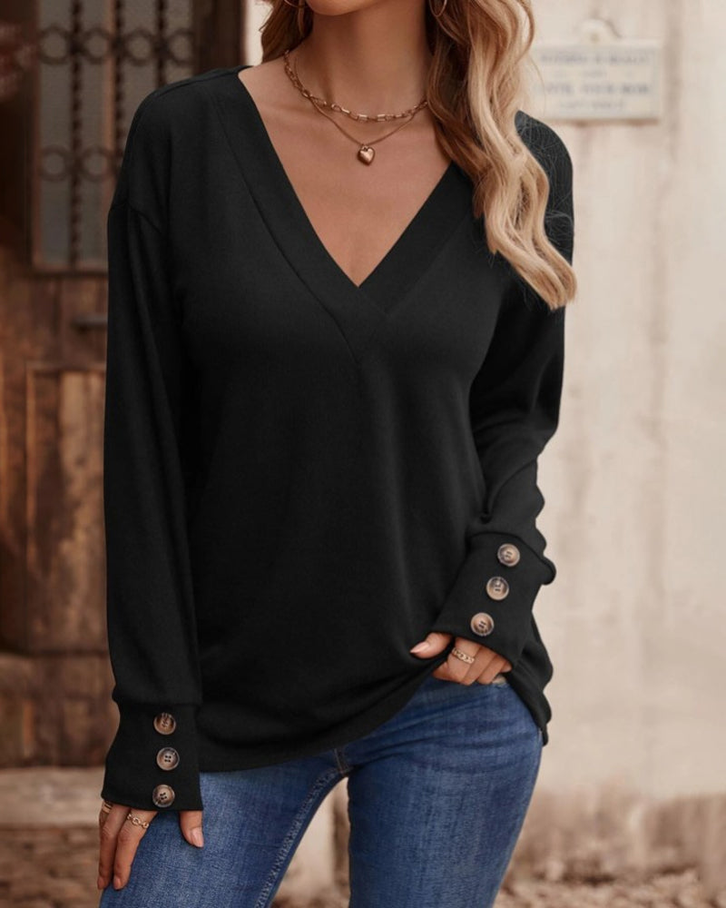 Stylish V-Neck Blouse for Women | Natalie