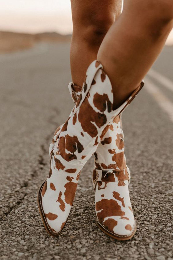 Women's Elegant Cowboy Boots - Stylish & All-Season