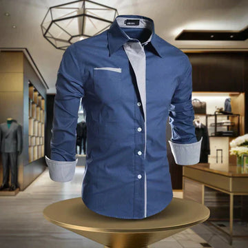Elegant and Casual Long-Sleeve Shirt for Men