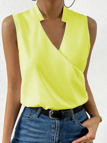 Elegant Sleeveless V-Neck Top for Women | Norlyn