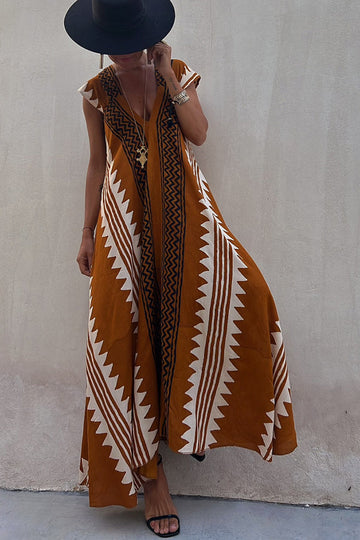 Ethnic Flowy Maxi Dress for Women