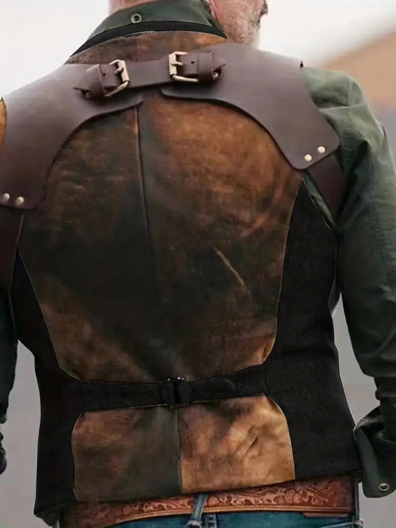 Casual and Vintage-Inspired Reversible Vest for Men