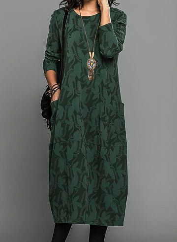 Stylish and Flowy Long Sleeve Dress for Women