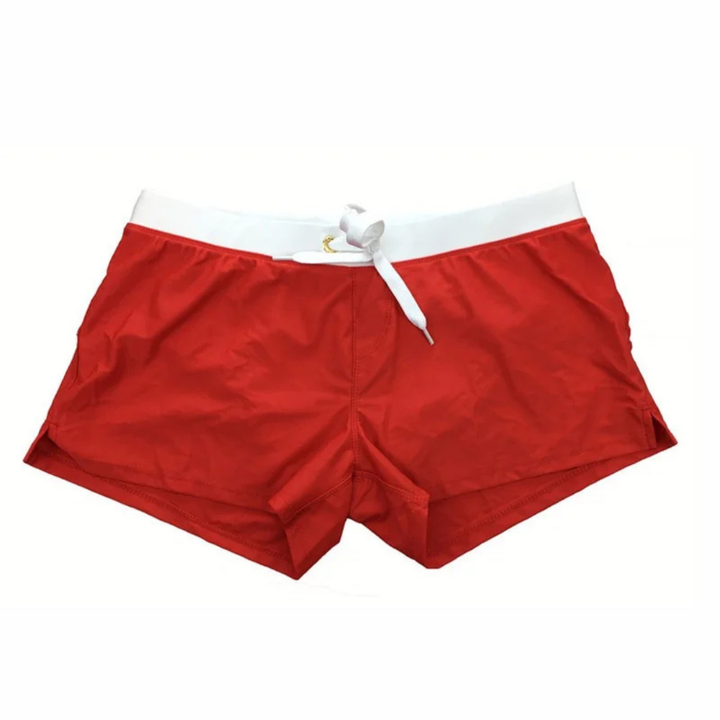 Men's Lightweight Quick-Dry Swim Shorts - Adjustable Drawstring Beach Pool