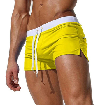 Men's Lightweight Quick-Dry Swim Shorts - Adjustable Drawstring Beach Pool