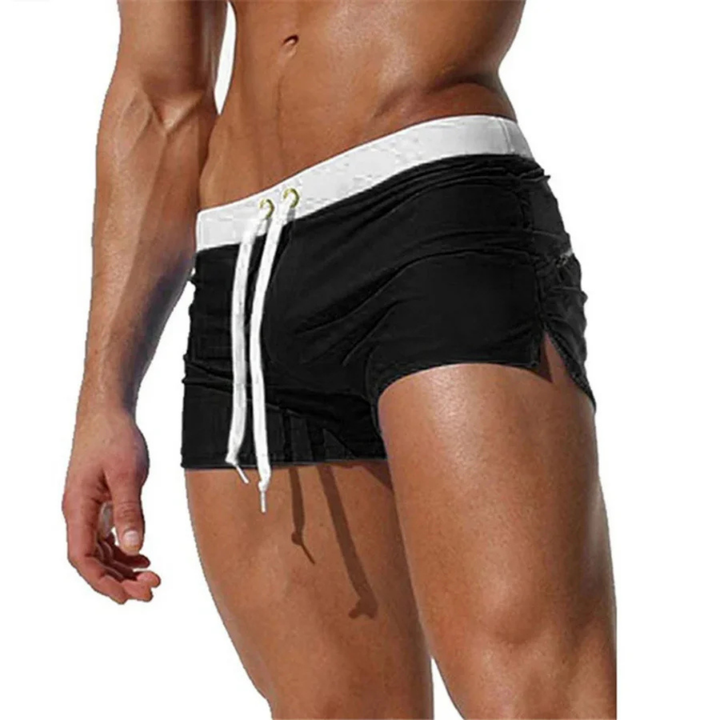 Men's Lightweight Quick-Dry Swim Shorts - Adjustable Drawstring Beach Pool