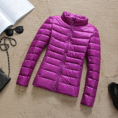 Women's Hooded Puffer Jacket - Cosy Outerwear