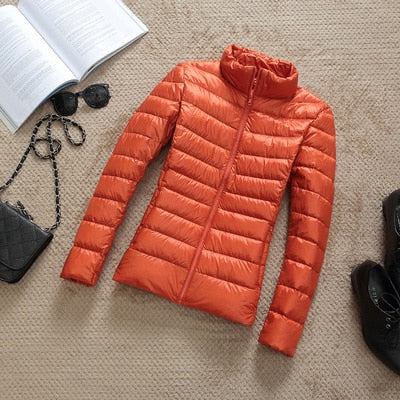 Women's Hooded Puffer Jacket - Cosy Outerwear