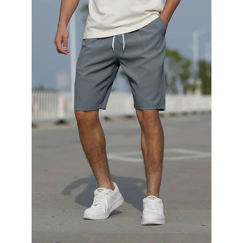 Men's Casual Drawstring Shorts - Low Rise, Breathable & Comfortable