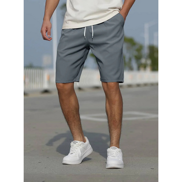 Men's Casual Drawstring Shorts - Low Rise, Breathable & Comfortable