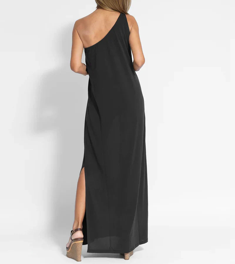 Elegant One-Shoulder Maxi Dress for Women | Rhea
