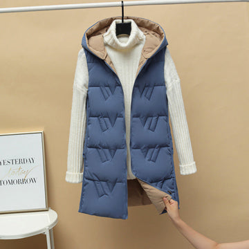 Women's Gilet - Hooded with Longline Padded Design