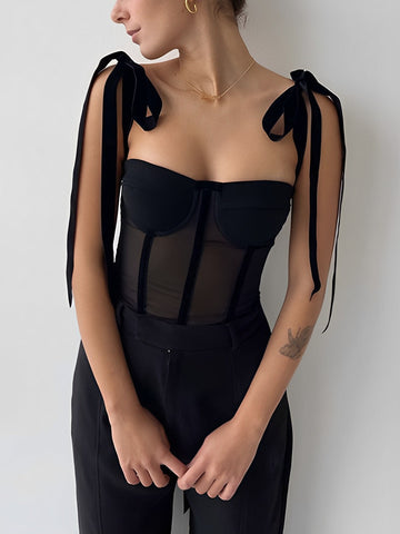Elegant and Stylish Black Corset Top for Women