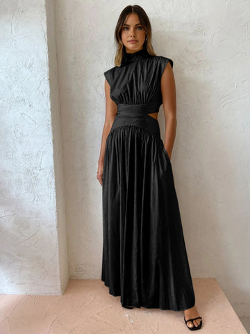 Elegant Cut-Out Maxi Dress for Women