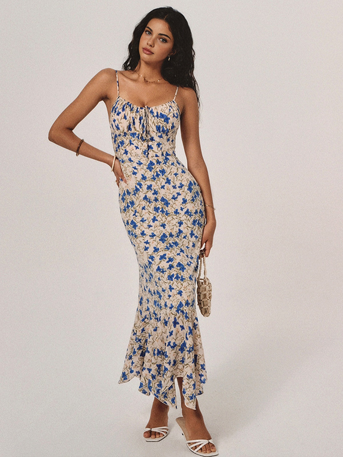 Stylish Floral Bodycon Midi Dress for Women