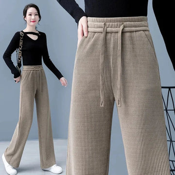 Pamela - Stylish Fall Basic Lace-Up Baggy Pants for Women