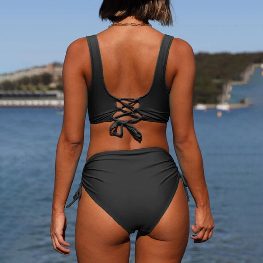 Flattering High-Waisted Bikini Set for Women