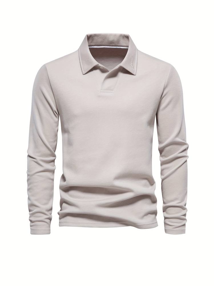 Classic and Comfortable Long Sleeve Polo Shirt for Men