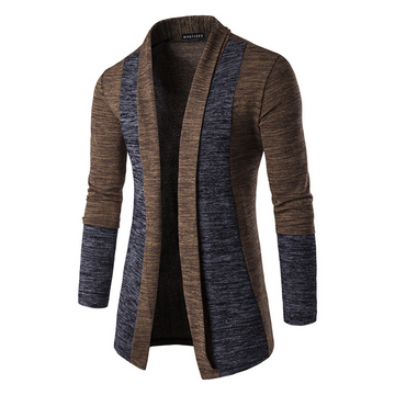 Men's Open-Front Knit Cardigan - Versatile Casual Style