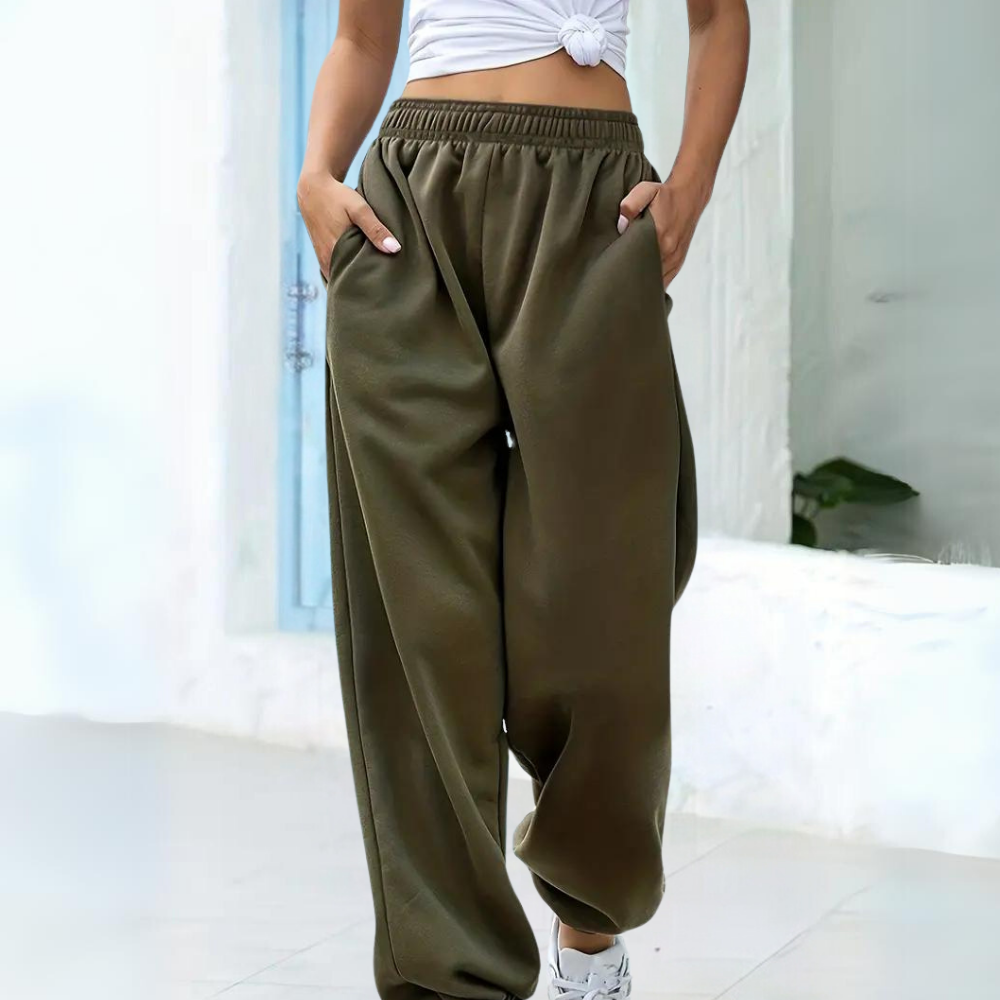 Women's Wide Leg Joggers - Stylish and Comfortable
