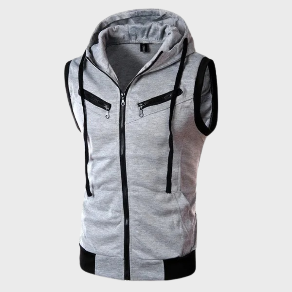 Stylish and Modern Sleeveless Hooded Vest for Men