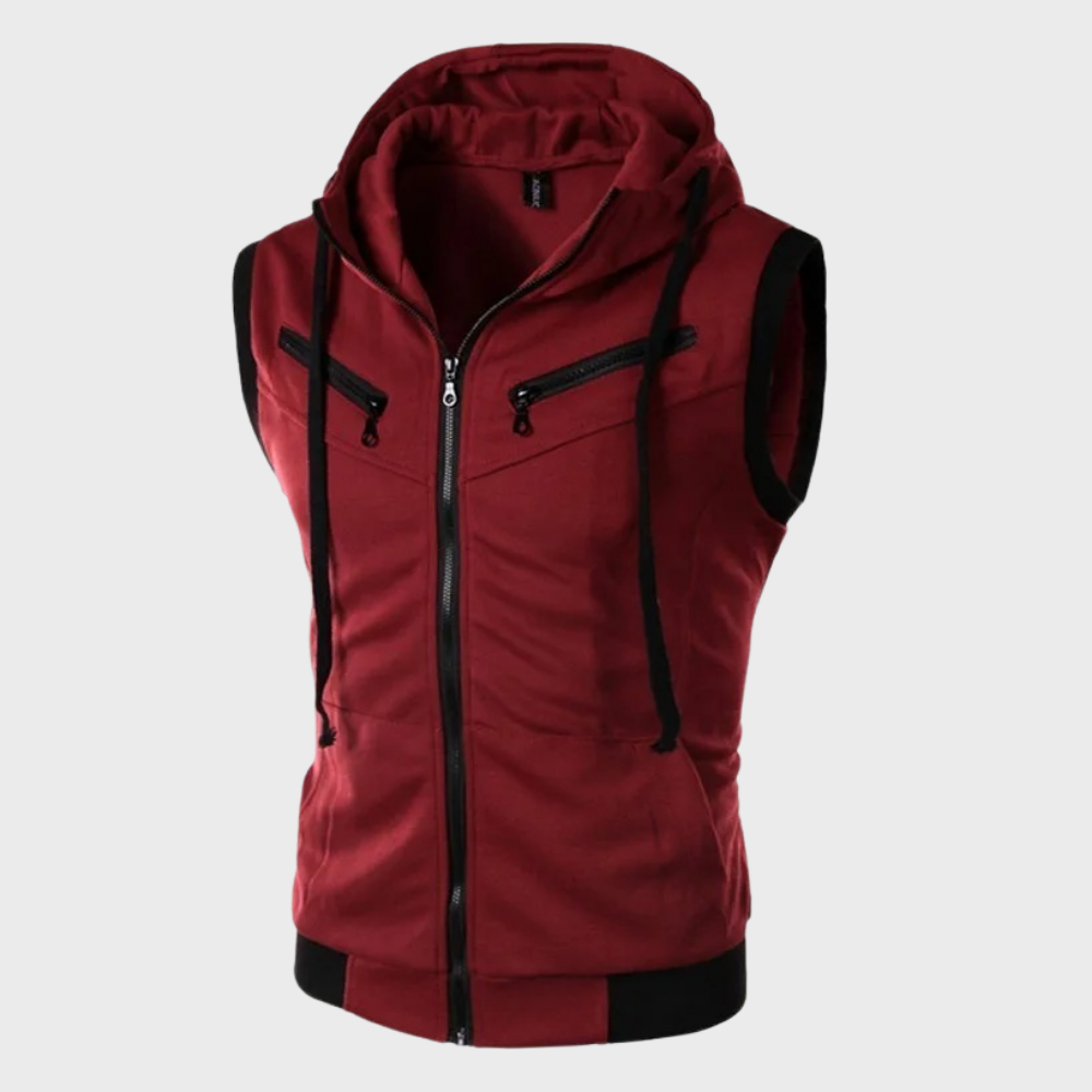 Stylish and Modern Sleeveless Hooded Vest for Men