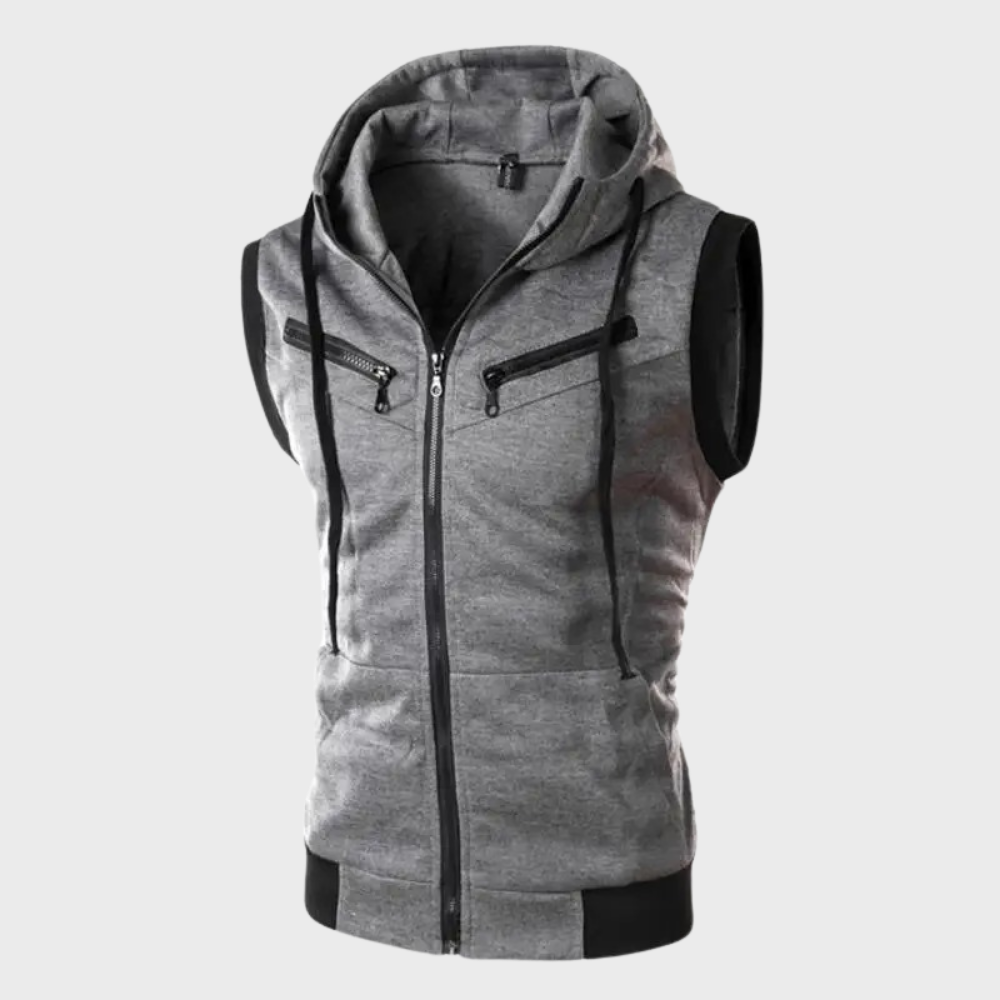 Stylish and Modern Sleeveless Hooded Vest for Men