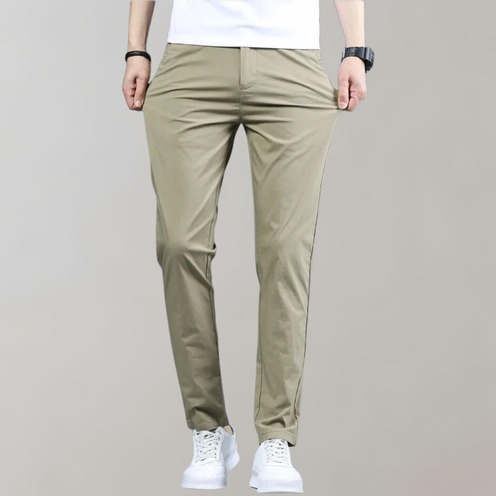 Men's Slim Fit Work Trousers - Stretch & Lightweight