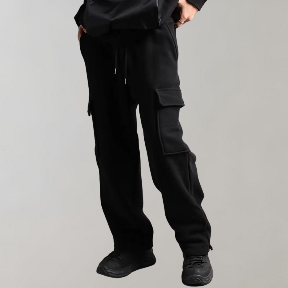 Men's Wide Leg Joggers - Cargo Style