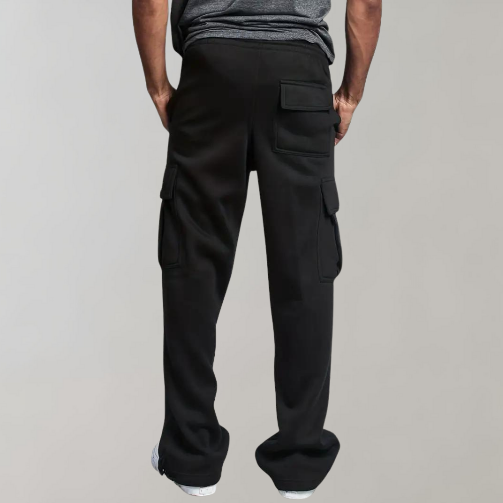 Men's Wide Leg Joggers - Cargo Style