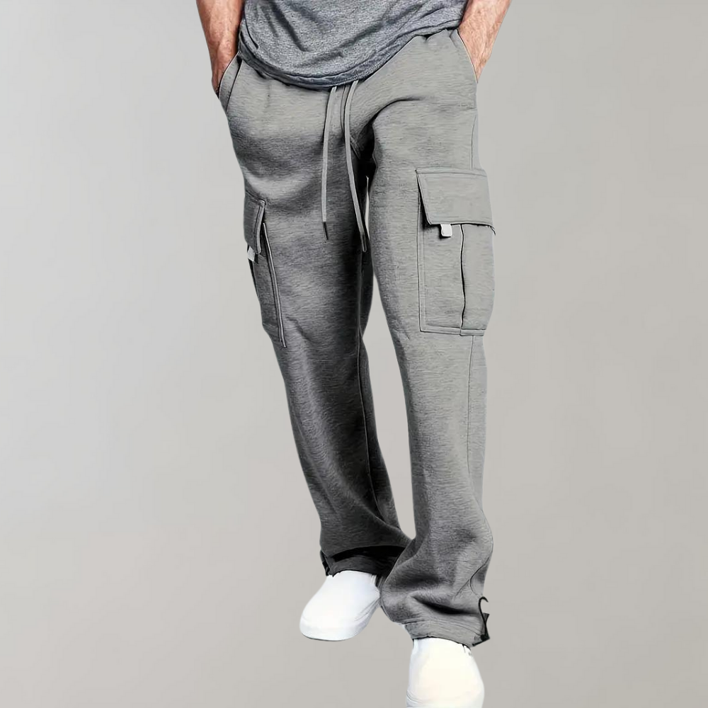 Men's Wide Leg Joggers - Cargo Style
