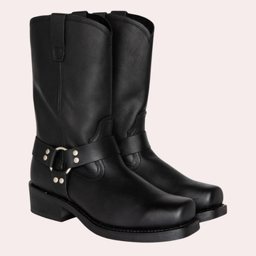 Men's Stylish Leather Cowboy Boots - Comfortable & Versatile