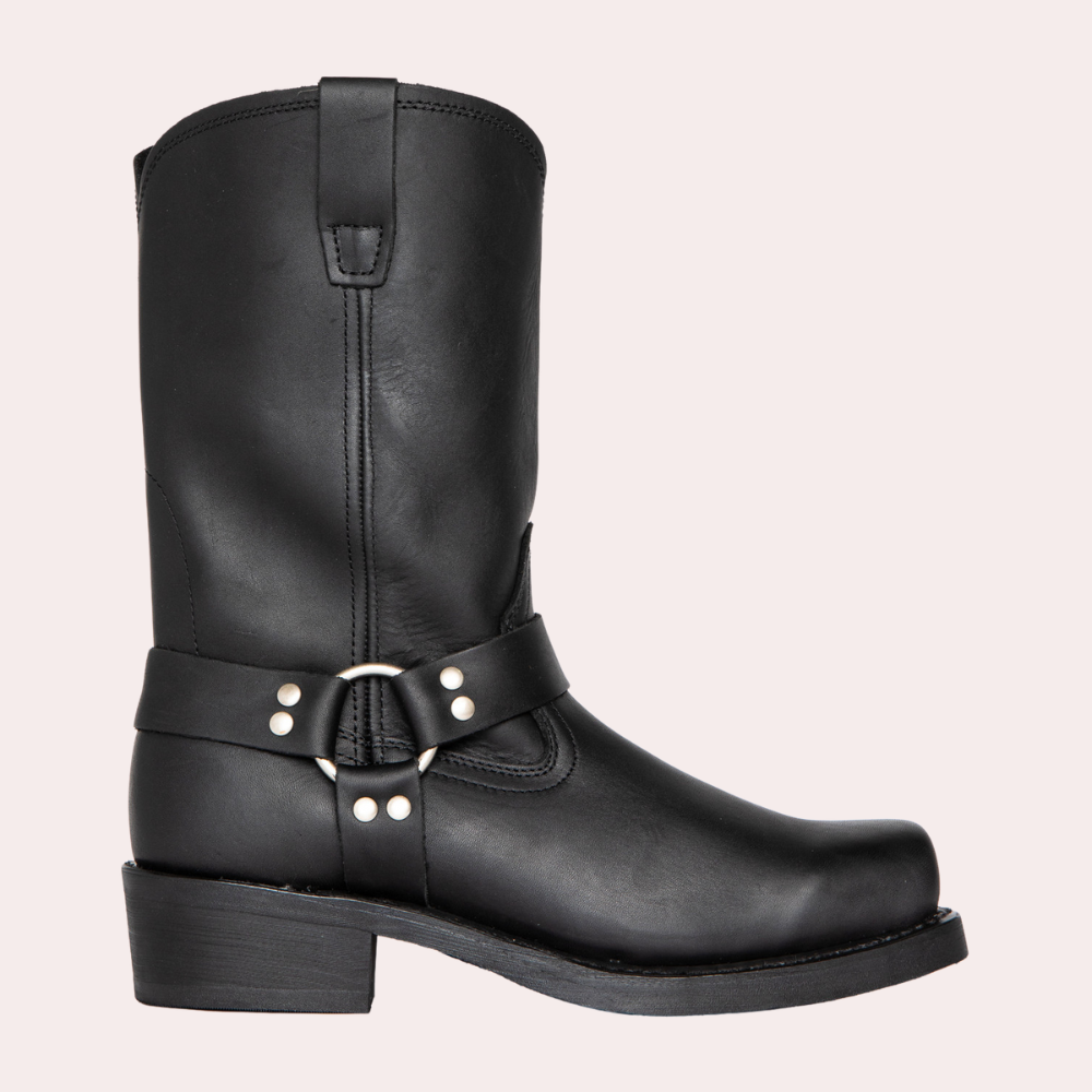 Men's Stylish Leather Cowboy Boots - Comfortable & Versatile