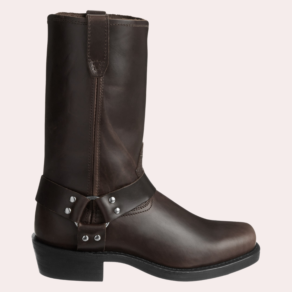 Men's Stylish Leather Cowboy Boots - Comfortable & Versatile