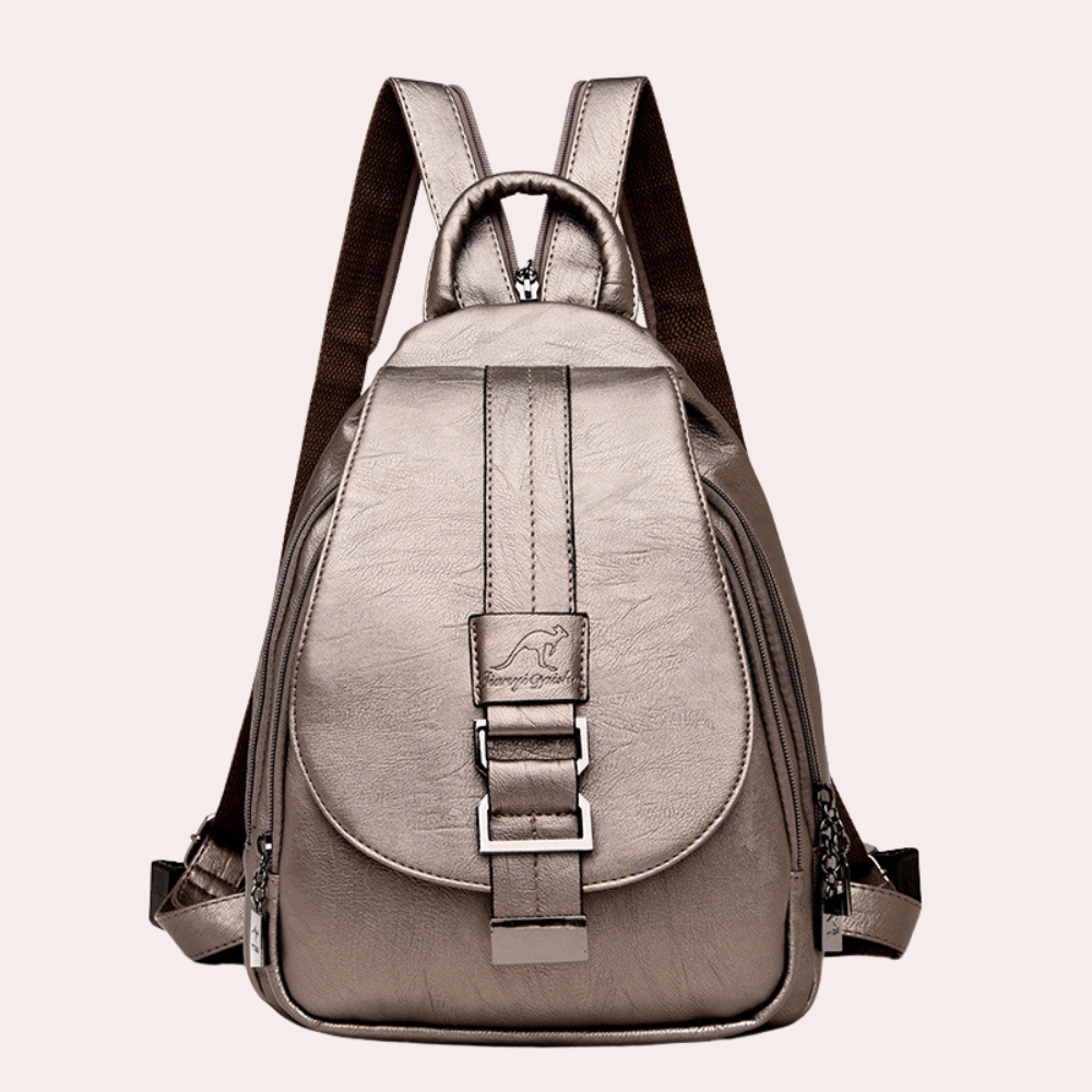 Women's Trendy Leather Backpack - Chic Versatile Durable Everyday