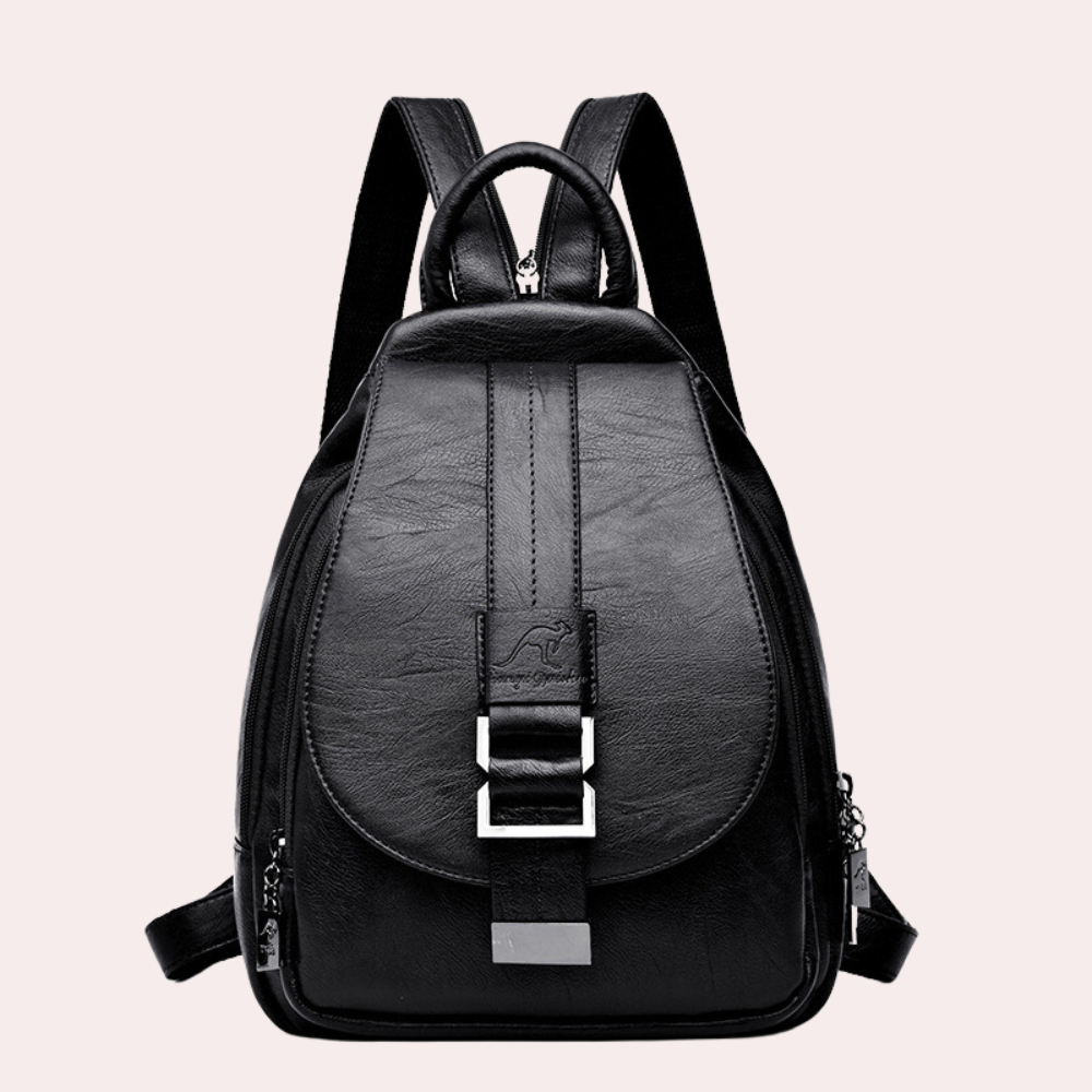 Women's Trendy Leather Backpack - Chic Versatile Durable Everyday