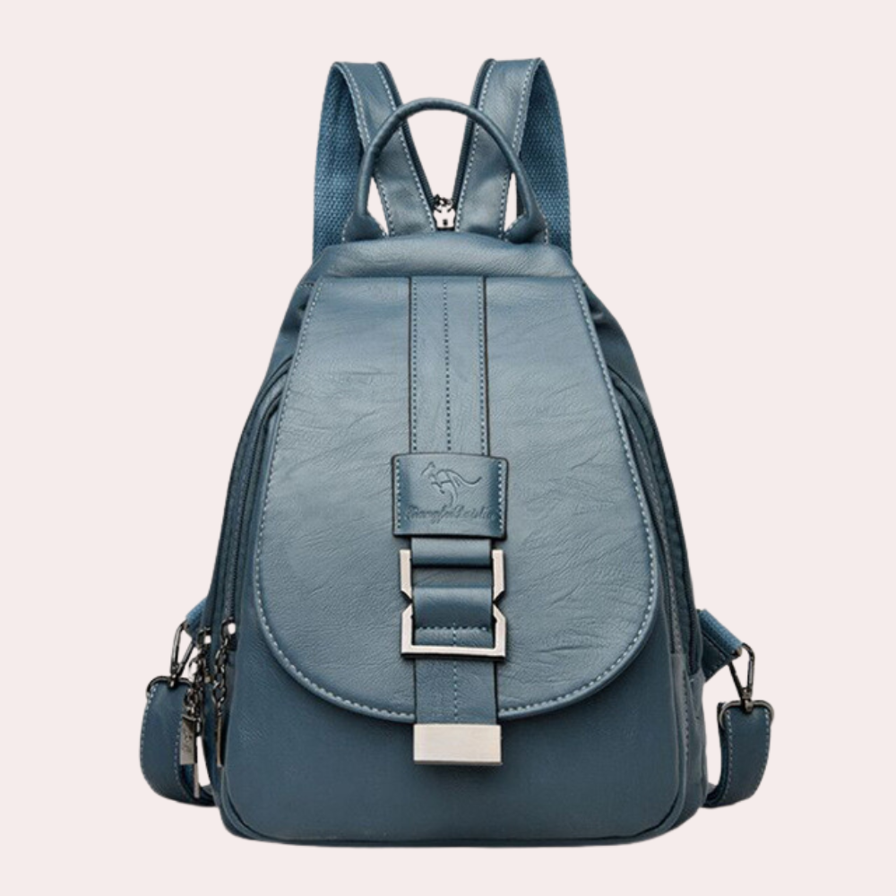 Women's Trendy Leather Backpack - Chic Versatile Durable Everyday
