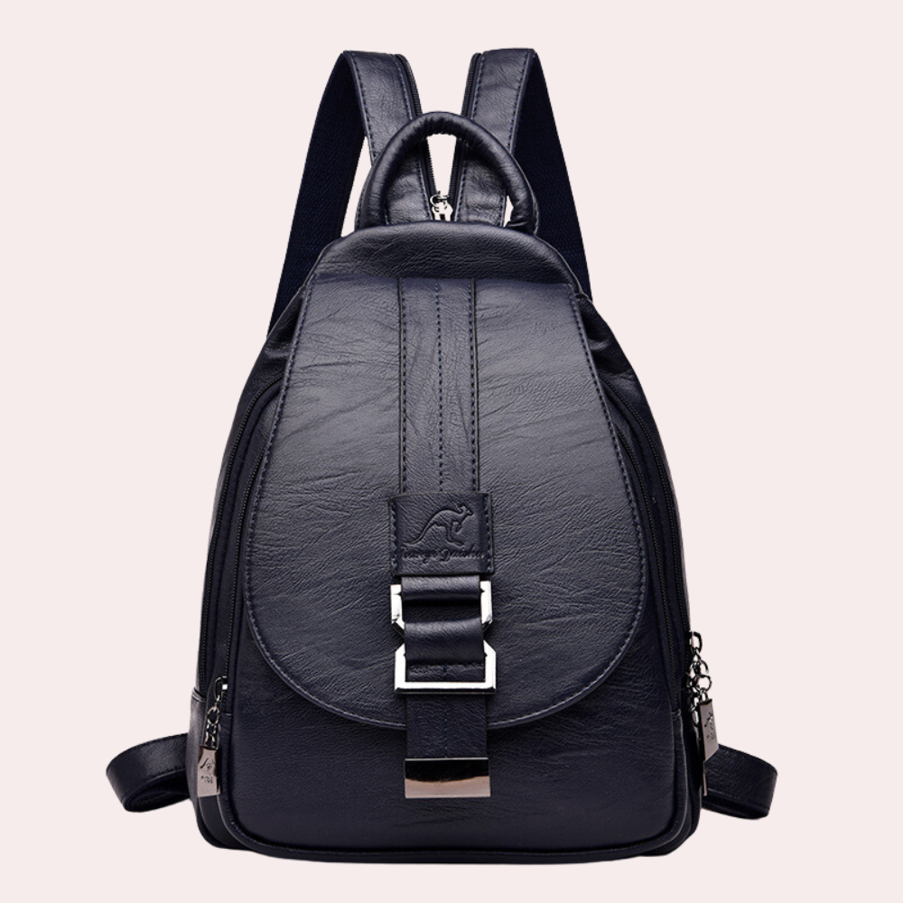 Women's Trendy Leather Backpack - Chic Versatile Durable Everyday