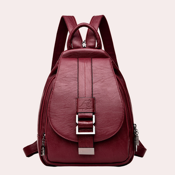 Women's Trendy Leather Backpack - Chic Versatile Durable Everyday