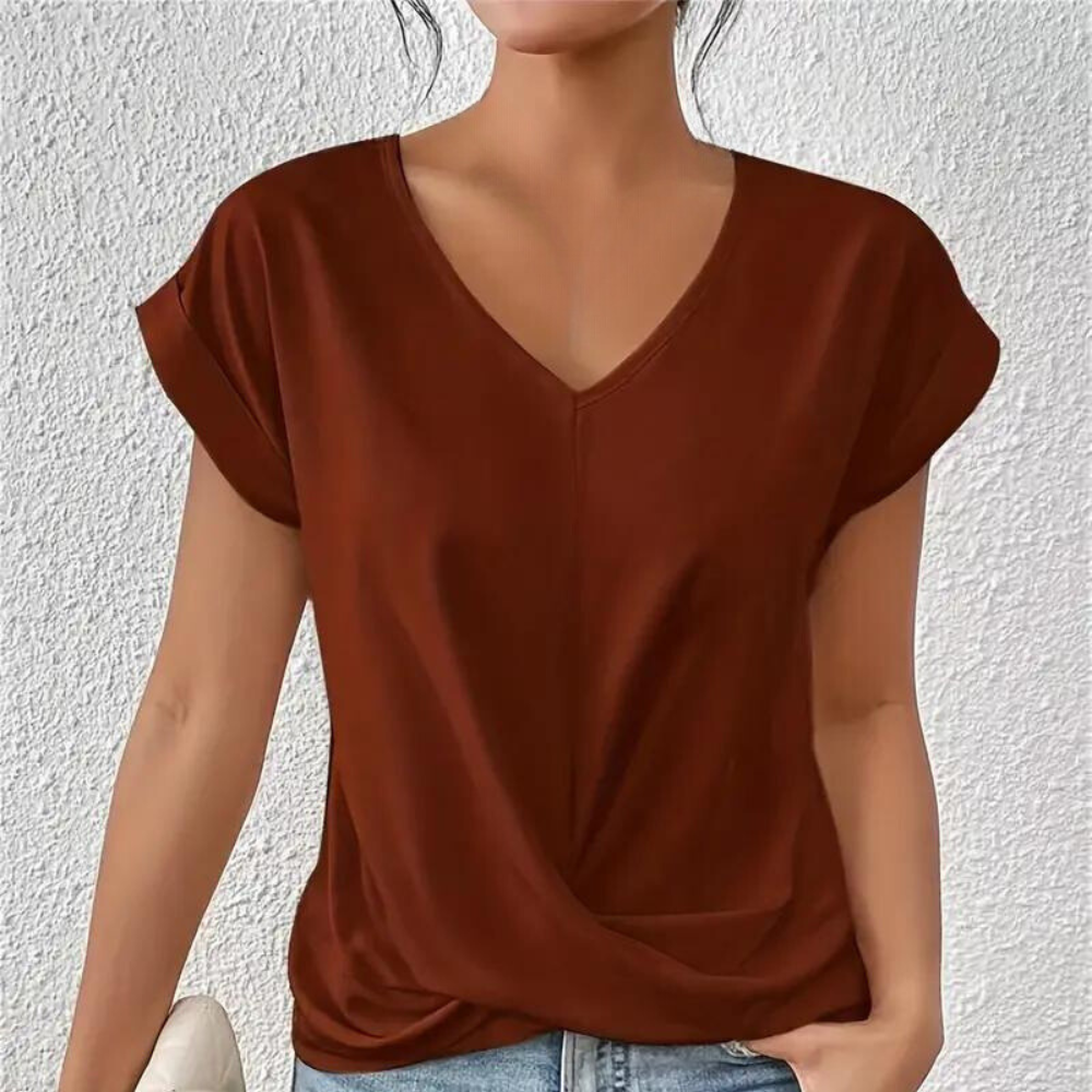Stylish and Chic V-Neck Top for Women