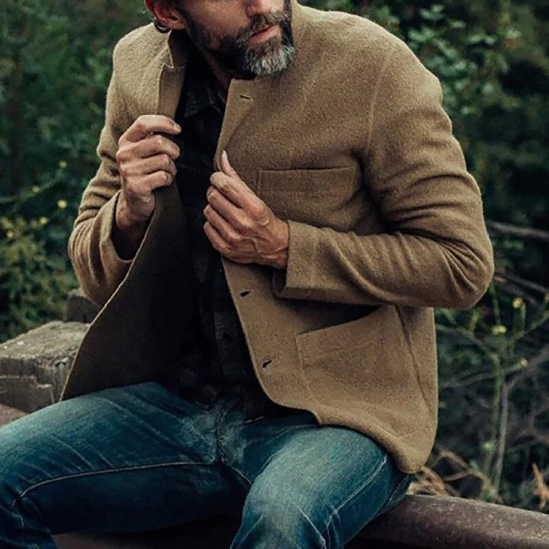 Men's Multi-Pocket Thermal Cardigan - Versatile Casual Formal Knit