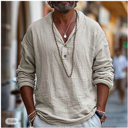 Fashionable and Comfortable Long-Sleeve Shirt for Men