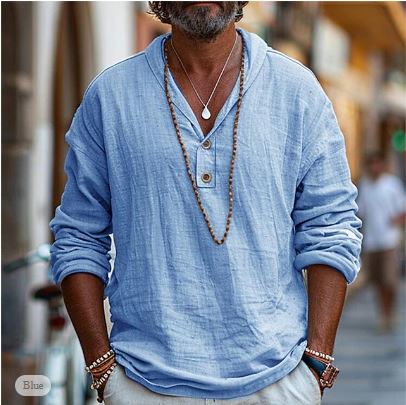 Fashionable and Comfortable Long-Sleeve Shirt for Men