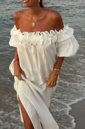 Chic Off-the-Shoulder Midi Dress for Women | Ava