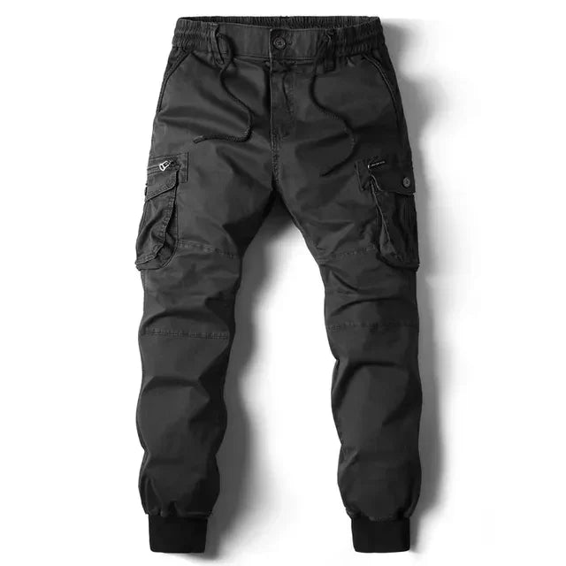 Men's Cargo Trousers - Jogger Fit with Multiple Pockets