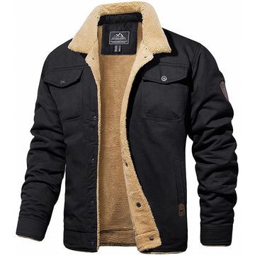 Men's Bomber Jacket - Lined Interior & Chest Pockets