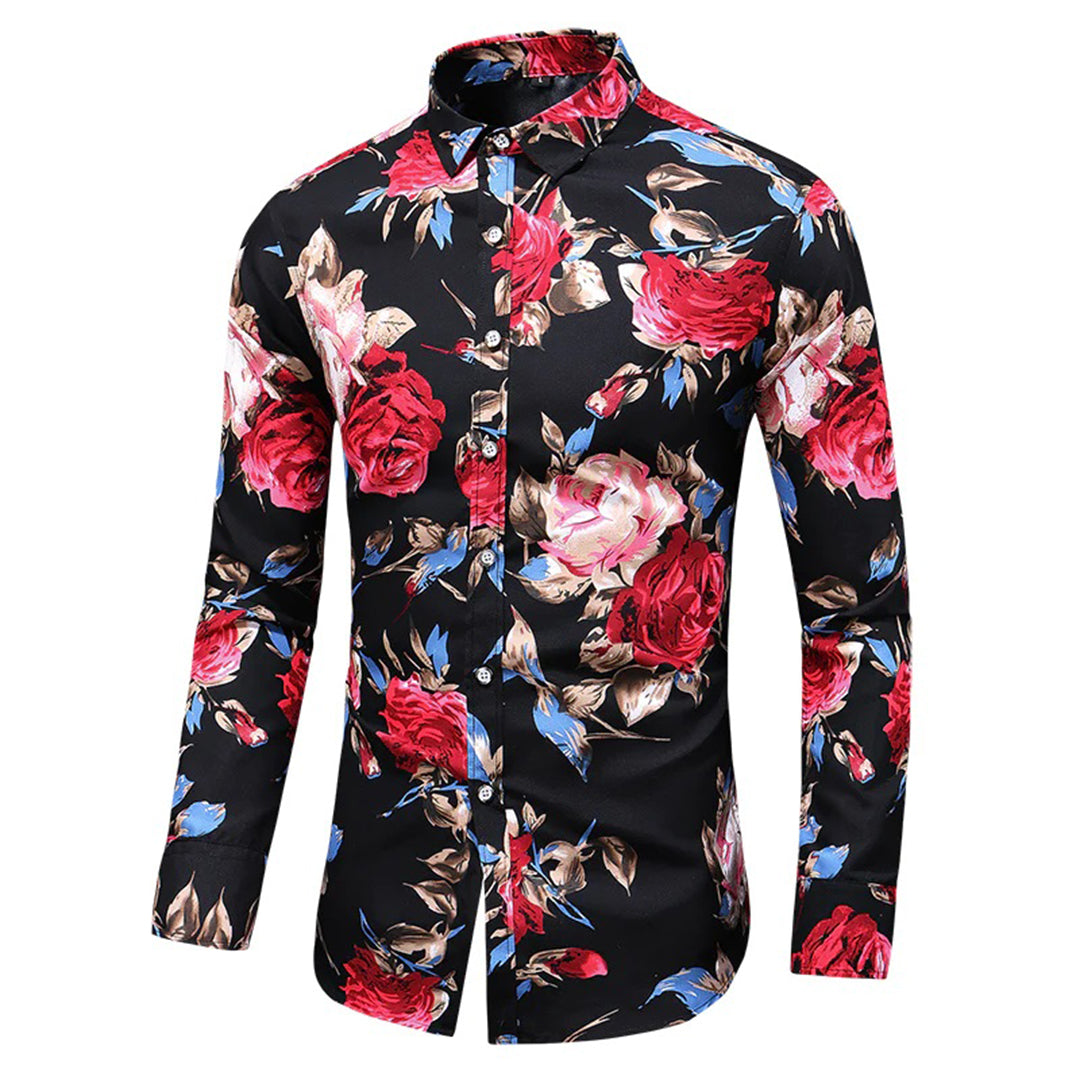 Stylish and Trendy Long Sleeve Floral Shirt for Men