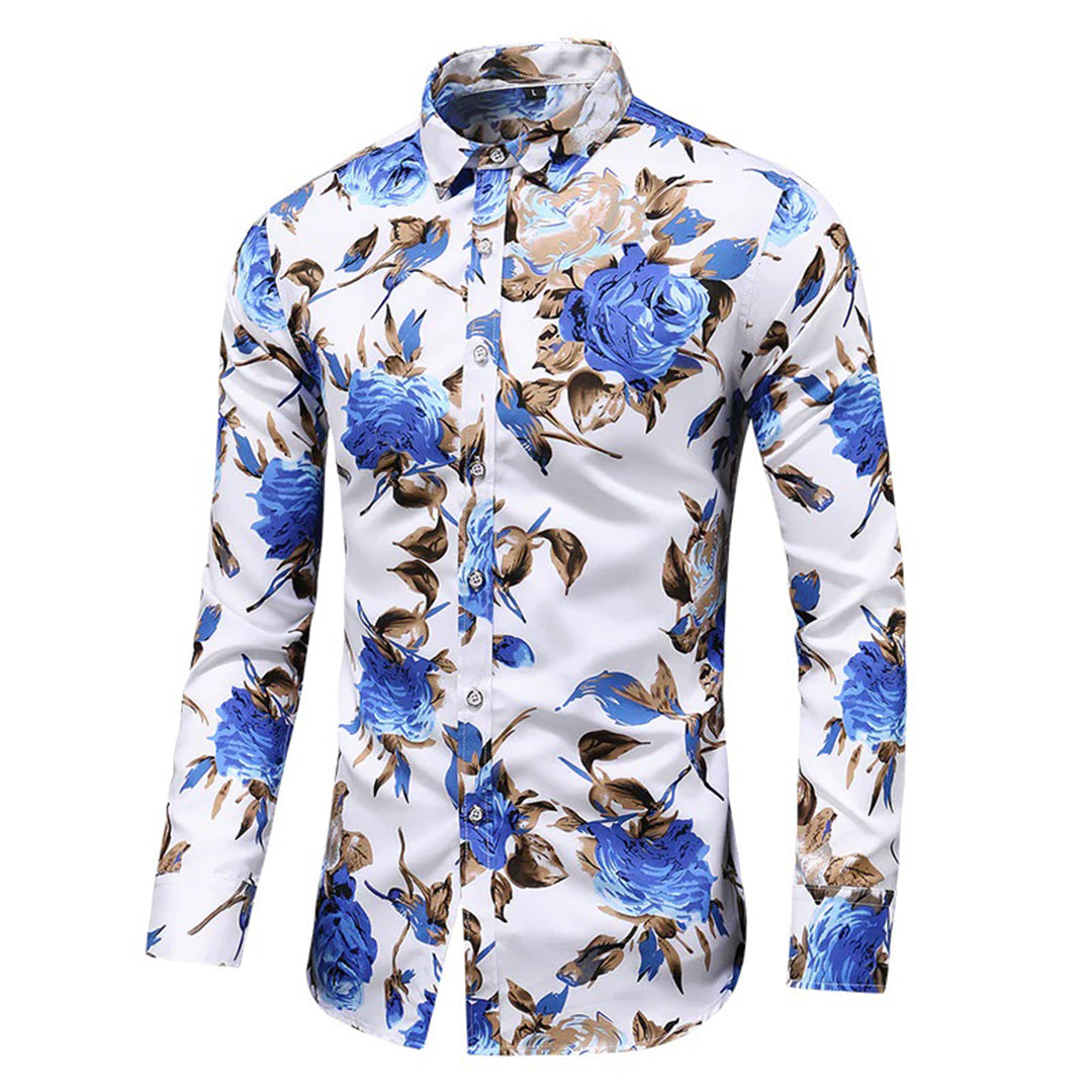 Stylish and Trendy Long Sleeve Floral Shirt for Men