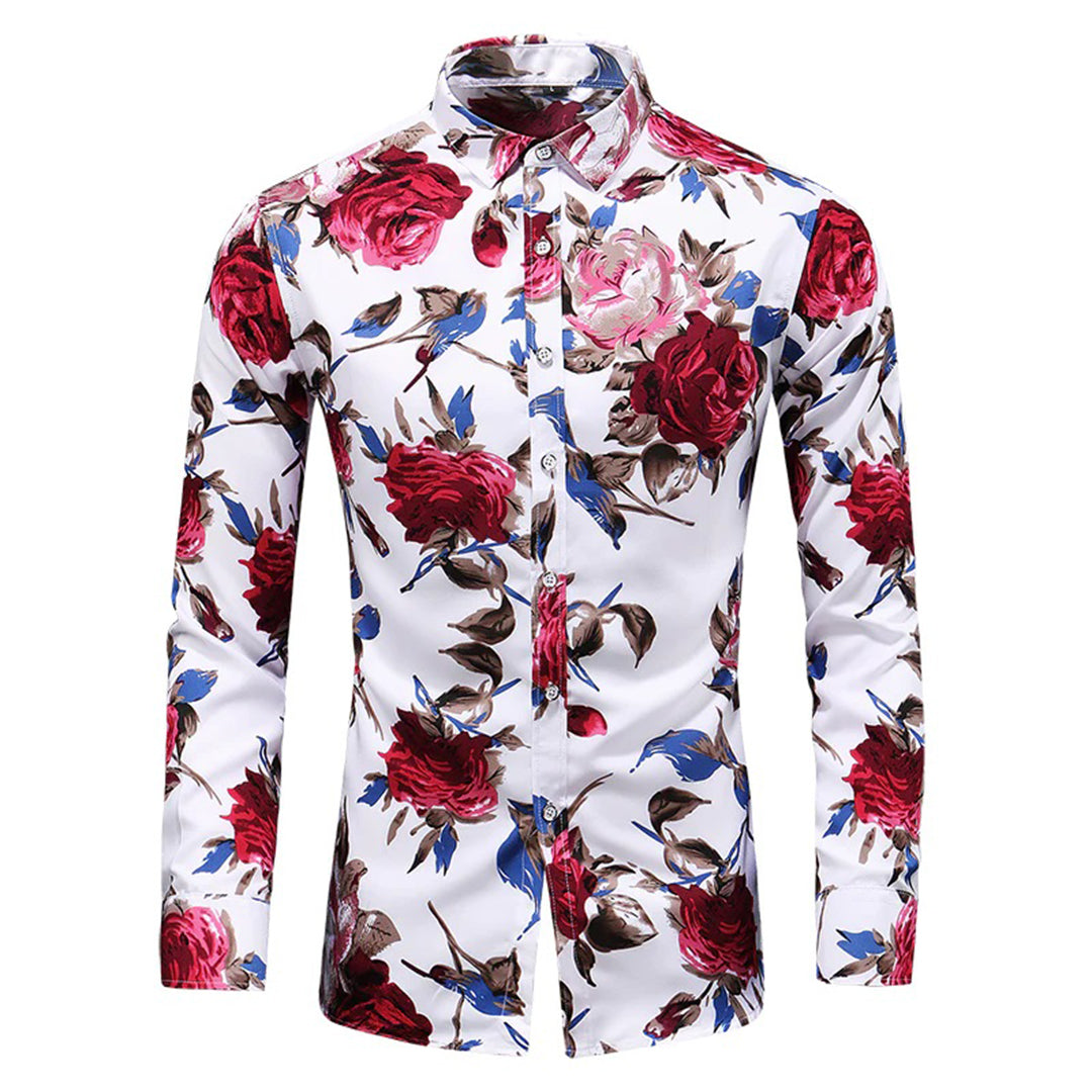 Stylish and Trendy Long Sleeve Floral Shirt for Men