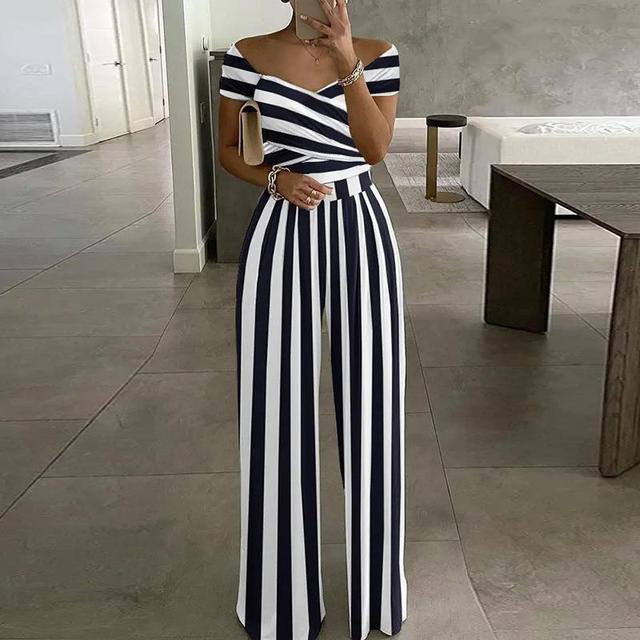 Elegant Off-Shoulder Floral Jumpsuit for Women